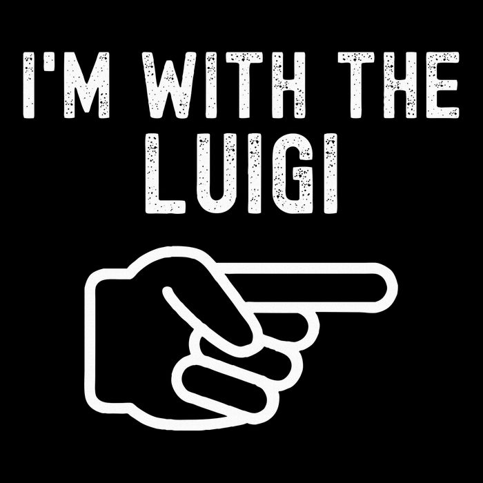 IM With The Luigi Funny Couples Matching Halloween Costume Zip Tote Bag