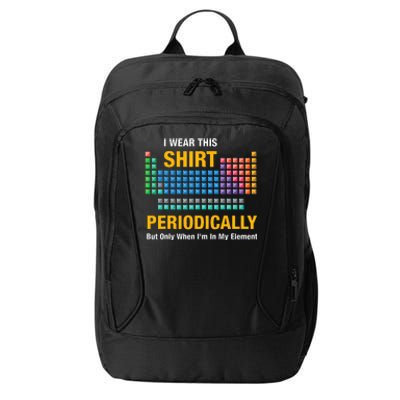 I Wear This Periodically Retro Chemistry City Backpack