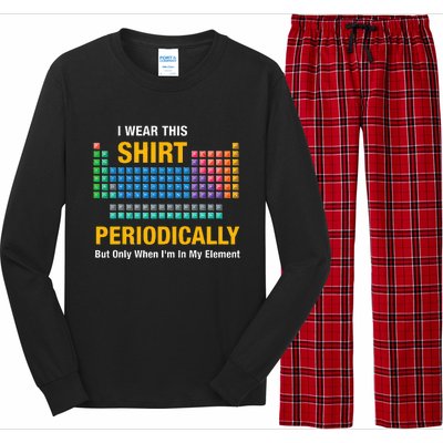 I Wear This Periodically Retro Chemistry Long Sleeve Pajama Set