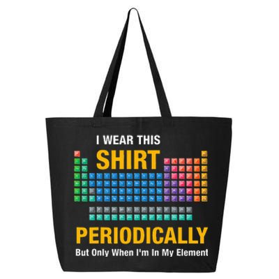 I Wear This Periodically Retro Chemistry 25L Jumbo Tote