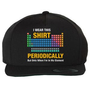 I Wear This Periodically Retro Chemistry Wool Snapback Cap