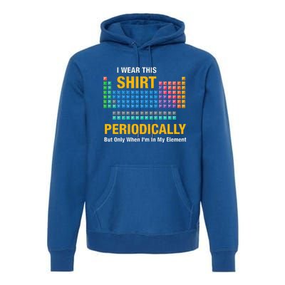 I Wear This Periodically Retro Chemistry Premium Hoodie