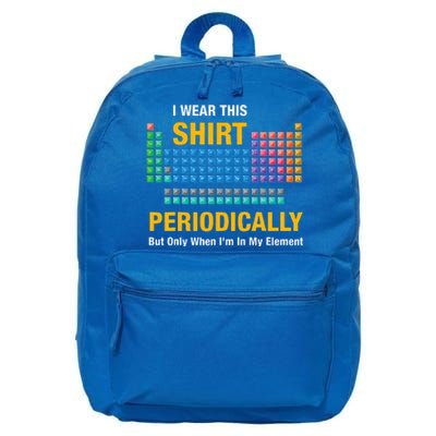 I Wear This Periodically Retro Chemistry 16 in Basic Backpack