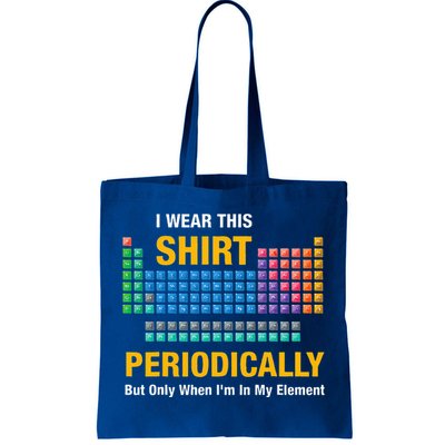 I Wear This Periodically Retro Chemistry Tote Bag