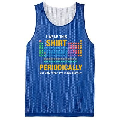 I Wear This Periodically Retro Chemistry Mesh Reversible Basketball Jersey Tank