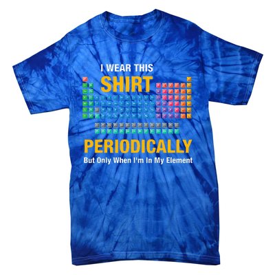 I Wear This Periodically Retro Chemistry Tie-Dye T-Shirt