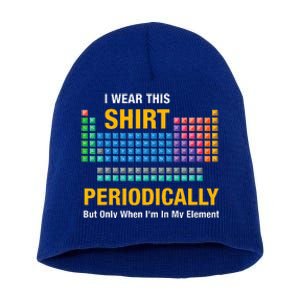 I Wear This Periodically Retro Chemistry Short Acrylic Beanie