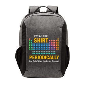 I Wear This Periodically Retro Chemistry Vector Backpack