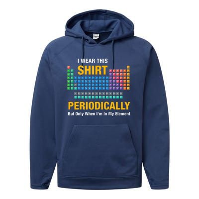 I Wear This Periodically Retro Chemistry Performance Fleece Hoodie