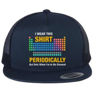 I Wear This Periodically Retro Chemistry Flat Bill Trucker Hat