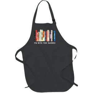 Im With The Banned Banned Books Reading Books Full-Length Apron With Pockets