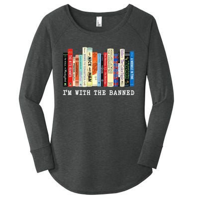 Im With The Banned Banned Books Reading Books Women's Perfect Tri Tunic Long Sleeve Shirt