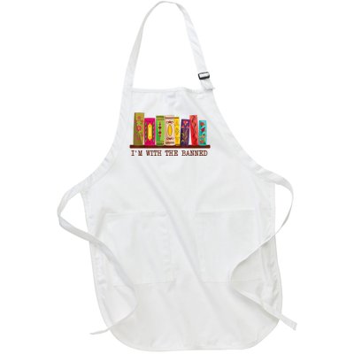 I'm With The Banned Books Funny I Read Banned Books Lovers Full-Length Apron With Pockets