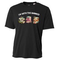 I'm With The Banned Books Funny I Read Banned Books Lovers Cooling Performance Crew T-Shirt