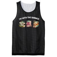 I'm With The Banned Books Funny I Read Banned Books Lovers Mesh Reversible Basketball Jersey Tank