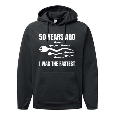 I Was The Fastest Performance Fleece Hoodie