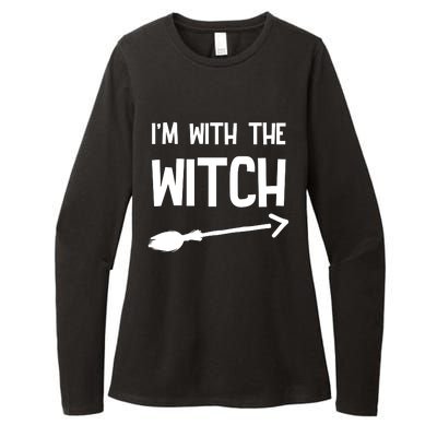 I'm With The Witch Womens CVC Long Sleeve Shirt