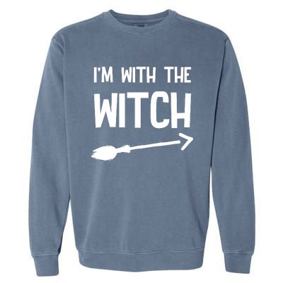 I'm With The Witch Garment-Dyed Sweatshirt