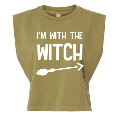 I'm With The Witch Garment-Dyed Women's Muscle Tee