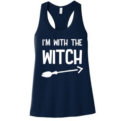 I'm With The Witch Women's Racerback Tank