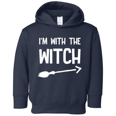 I'm With The Witch Toddler Hoodie