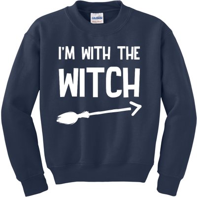 I'm With The Witch Kids Sweatshirt