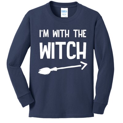 I'm With The Witch Kids Long Sleeve Shirt