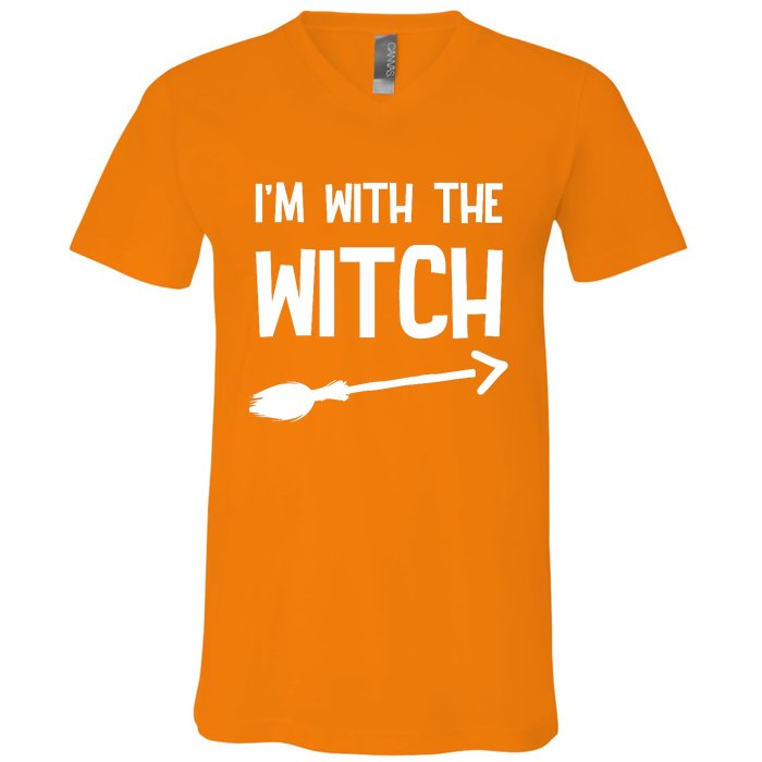 I'm With The Witch V-Neck T-Shirt