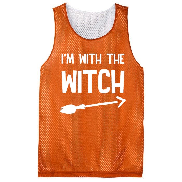 I'm With The Witch Mesh Reversible Basketball Jersey Tank