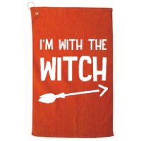 I'm With The Witch Platinum Collection Golf Towel