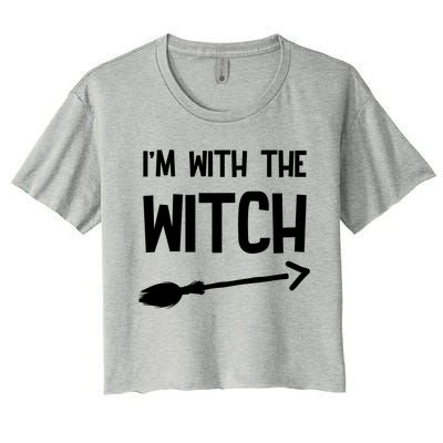 I'm With The Witch Women's Crop Top Tee