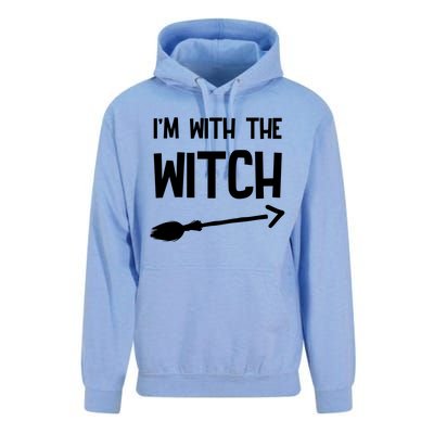 I'm With The Witch Unisex Surf Hoodie