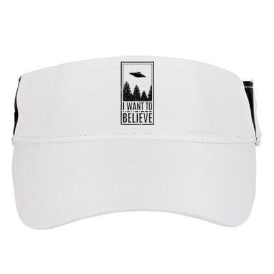 I Want To Believe Ufo Believer Alien Conspiracy Adult Drive Performance Visor