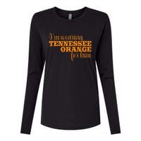 IM Wearing Tennessee Orange For Him Tn Orange Womens Cotton Relaxed Long Sleeve T-Shirt