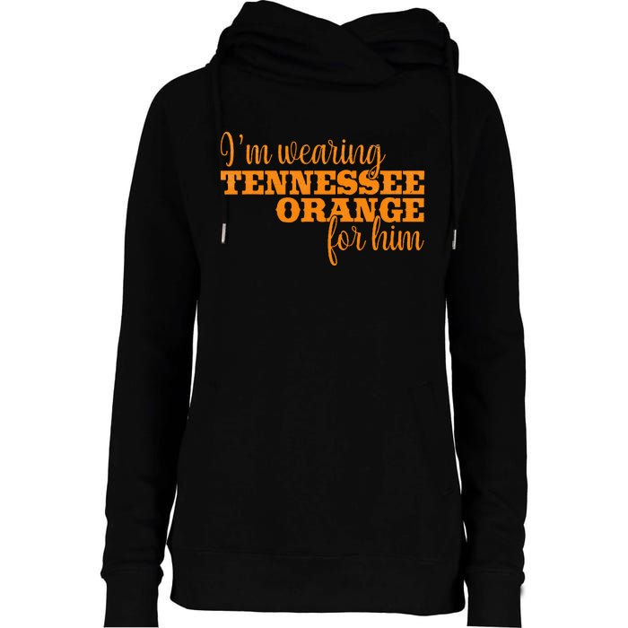 IM Wearing Tennessee Orange For Him Tn Orange Womens Funnel Neck Pullover Hood