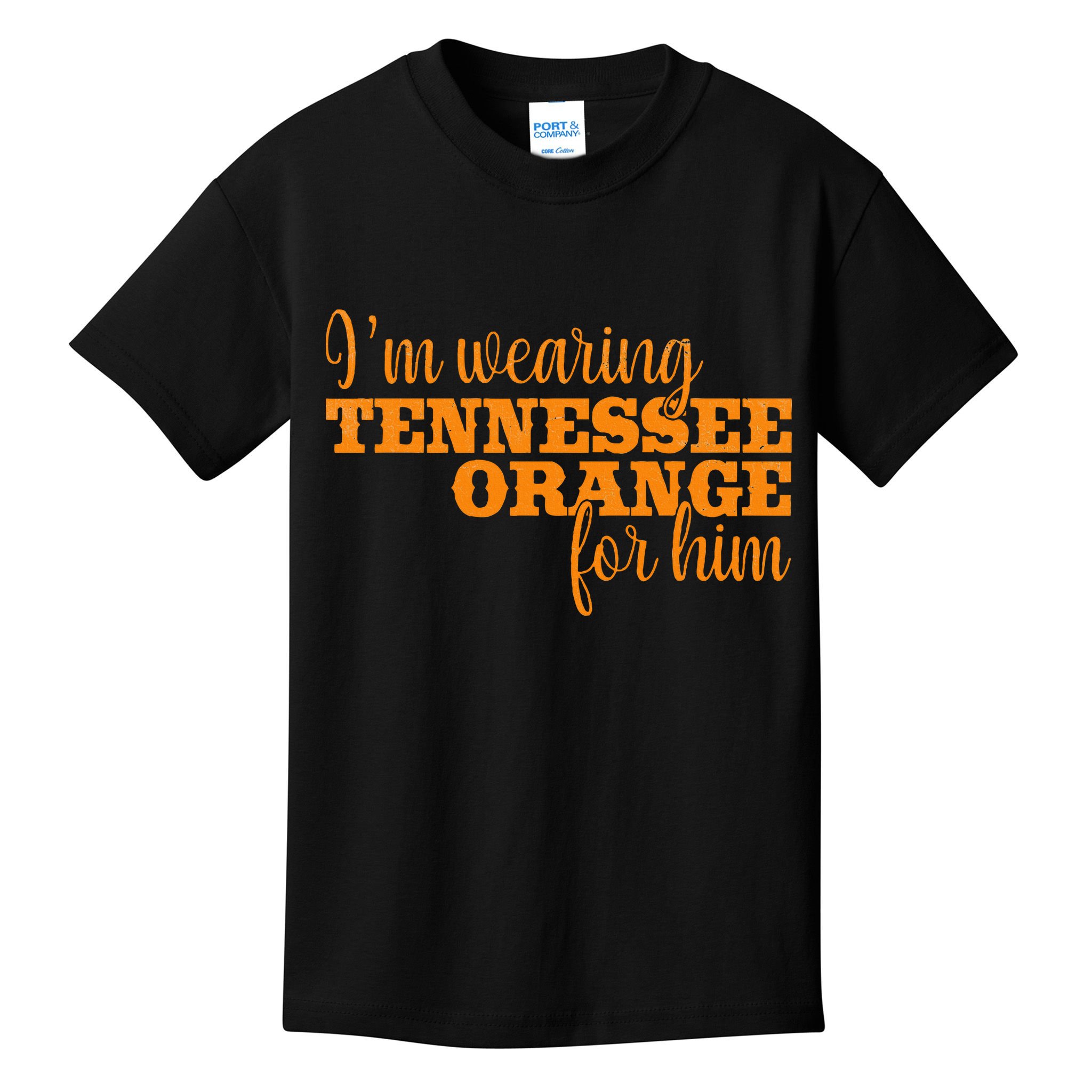 IM Wearing Tennessee Orange For Him Tn Orange Kids T-Shirt
