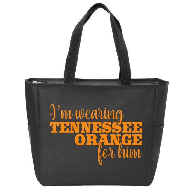 IM Wearing Tennessee Orange For Him Tn Orange Zip Tote Bag