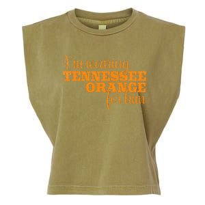 IM Wearing Tennessee Orange For Him Tn Orange Garment-Dyed Women's Muscle Tee