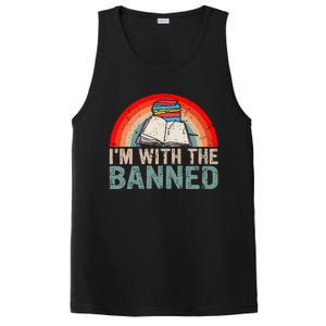 Im With The Banned Read Banned Books Lover Bookworm PosiCharge Competitor Tank