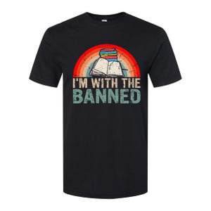 Im With The Banned Read Banned Books Lover Bookworm Softstyle CVC T-Shirt