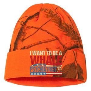 I Want To Be A Whale Psychiatrist Funny Political 2024 Kati Licensed 12" Camo Beanie