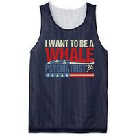 I Want To Be A Whale Psychiatrist Funny Political 2024 Mesh Reversible Basketball Jersey Tank