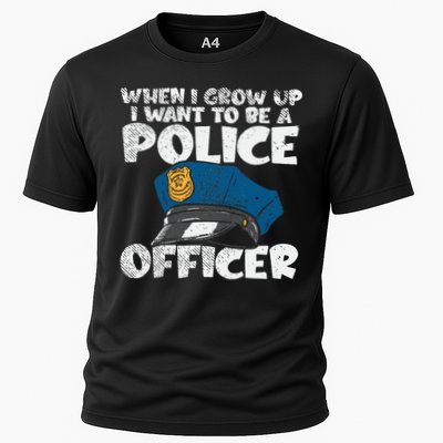 I Want To Be A Police Officer Blue Line Future Cop Performance Shirt