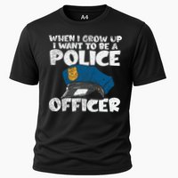 I Want To Be A Police Officer Blue Line Future Cop Cooling Performance Crew T-Shirt