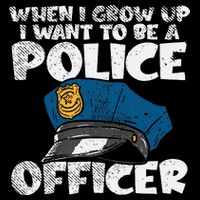 I Want To Be A Police Officer Blue Line Future Cop Cooling Performance Crew T-Shirt