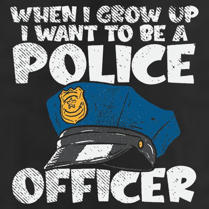 I Want To Be A Police Officer Blue Line Future Cop Adult Drive Performance Visor