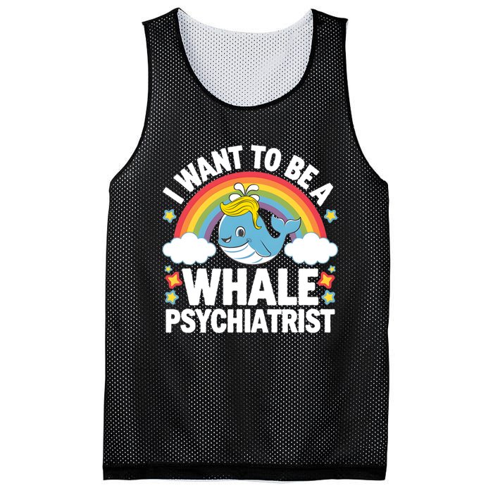 I Want To Be A Whale Psychiatrist Funny Political 2024 Mesh Reversible Basketball Jersey Tank