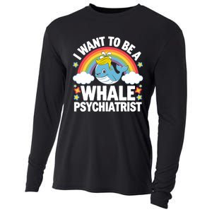 I Want To Be A Whale Psychiatrist Funny Political 2024 Cooling Performance Long Sleeve Crew