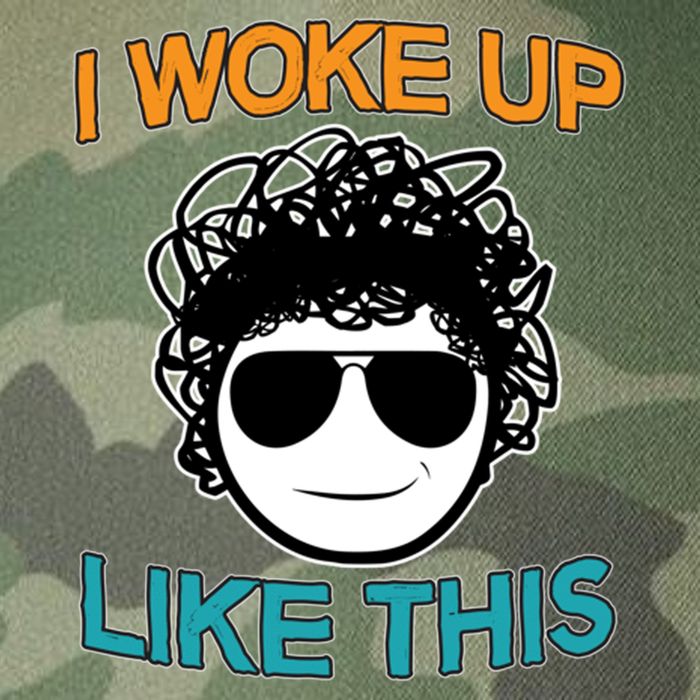 I Woke Up Like This Funny Emoji Smile Cool Face Legacy Tie Dye Trucker Hat
