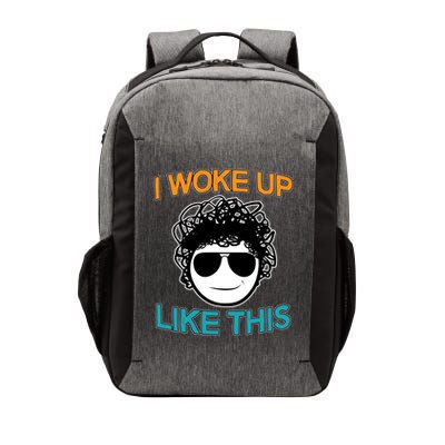 I Woke Up Like This Funny Emoji Smile Cool Face Vector Backpack